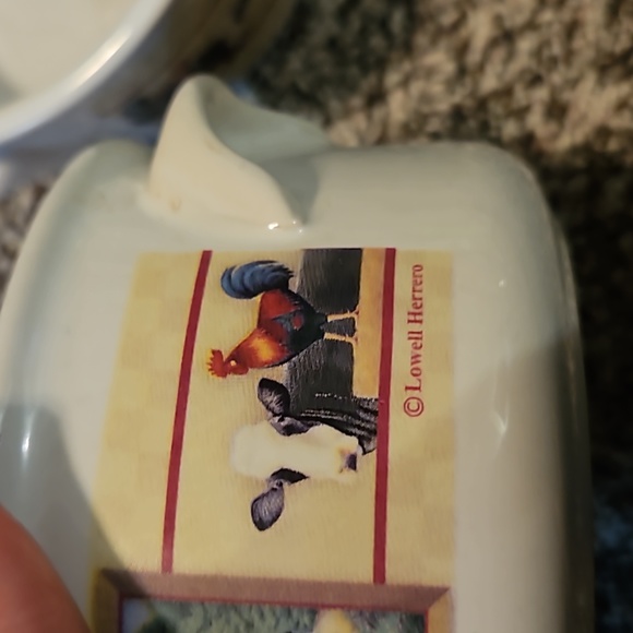 Vintage Lowell Herrero Set of 2 Ceramic Mugs "Country Cow" - Picture 5 of 7